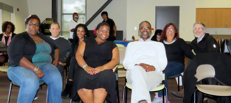 Some of the Oakland Voices correspondents and guests at their graduation