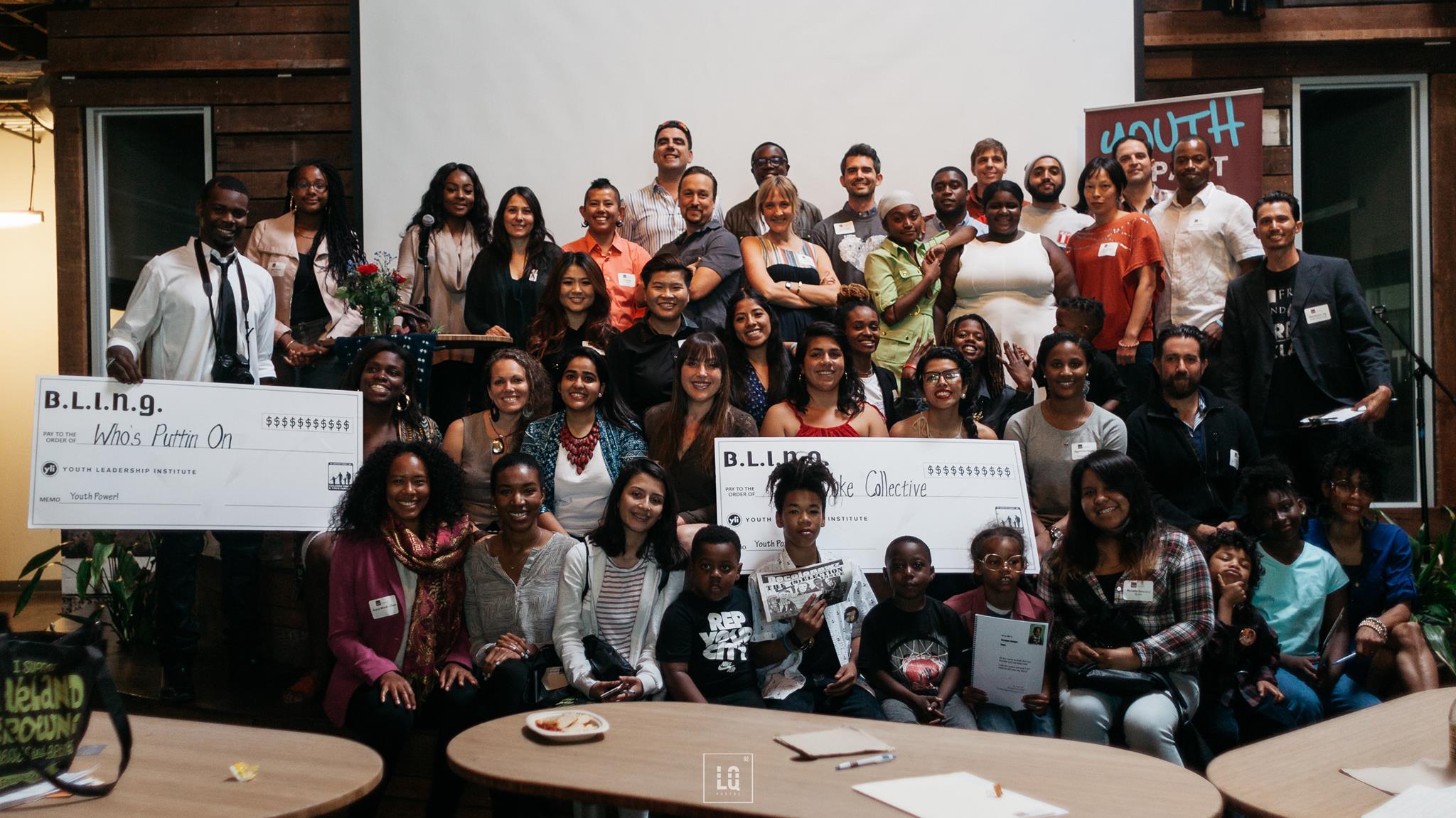 Youth Impact Hub participants and staff at their May pitch day.