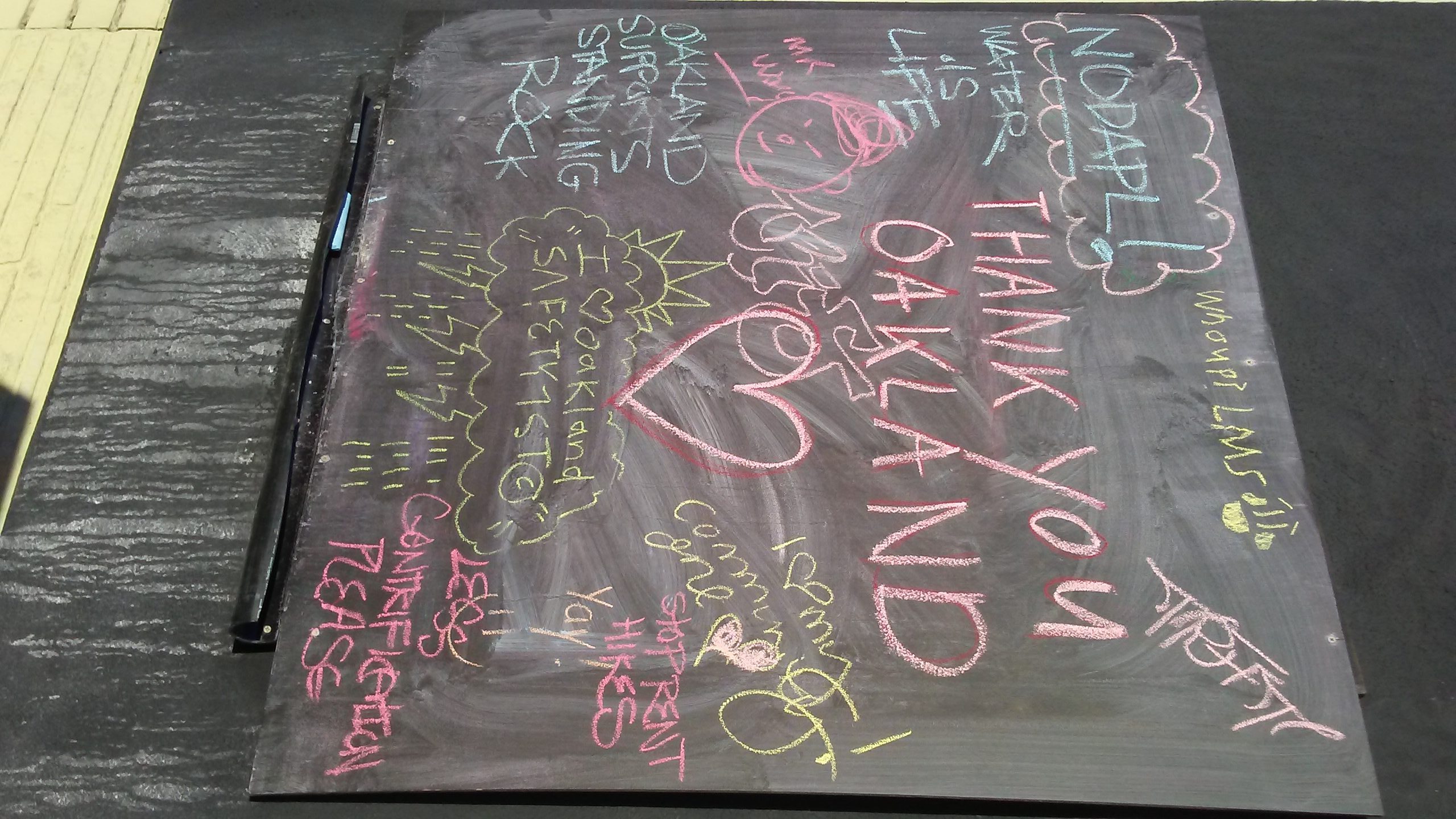 Fazule & Sons Plumbing Store chalkboard on wall outside the store 20161201_152007