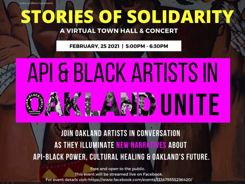 A flyer image promoting "Stories of Solidarity"