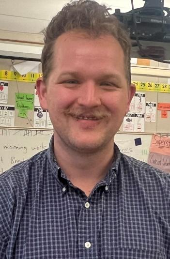Man smiling.